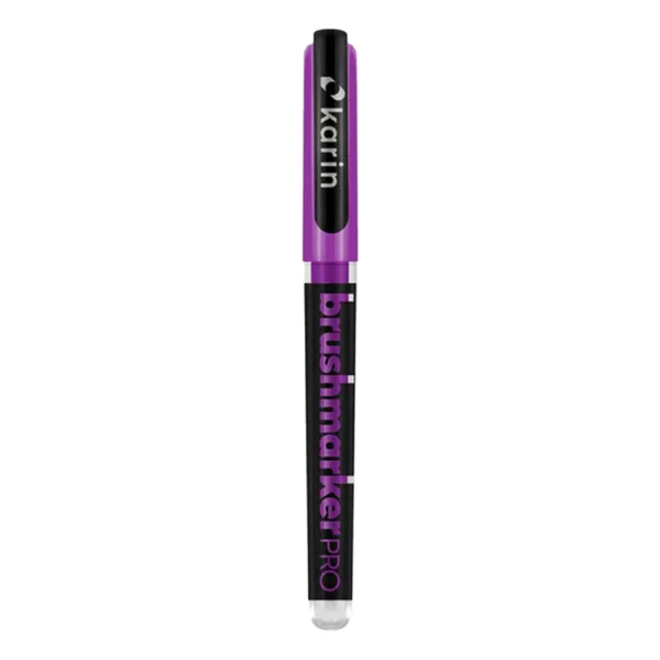 Karin brushmarker pro met dop van de kleur neon violet (6172)