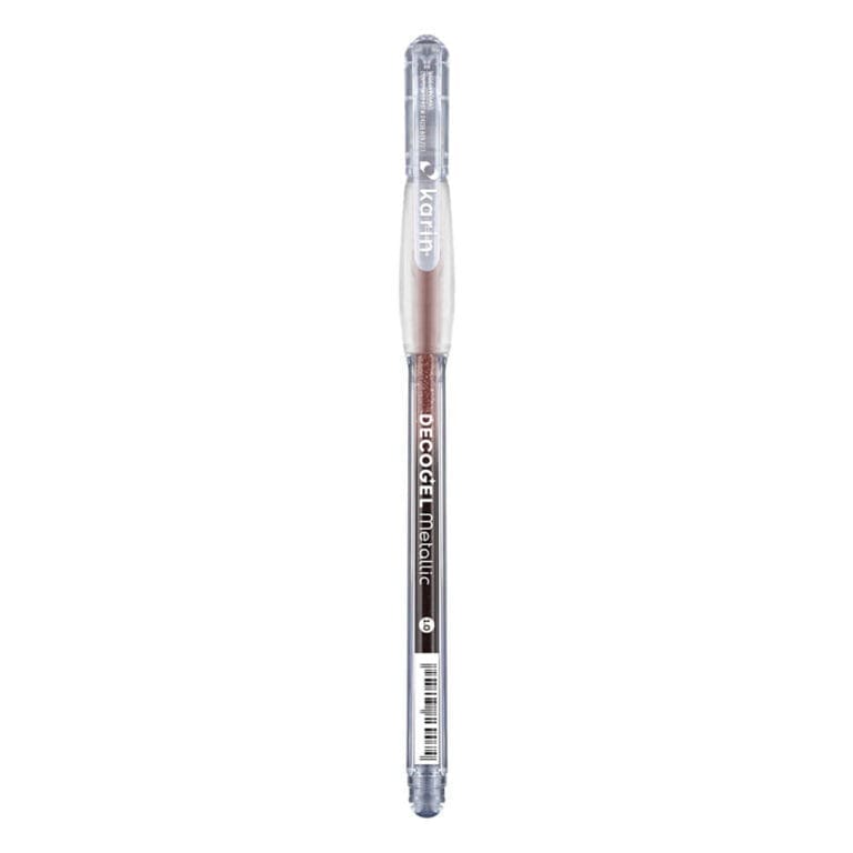 Karin decogel gelpen van de kleur metallic brown (308)