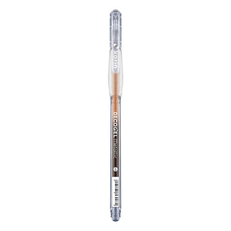 Karin decogel gelpen van de kleur metallic orange (306)