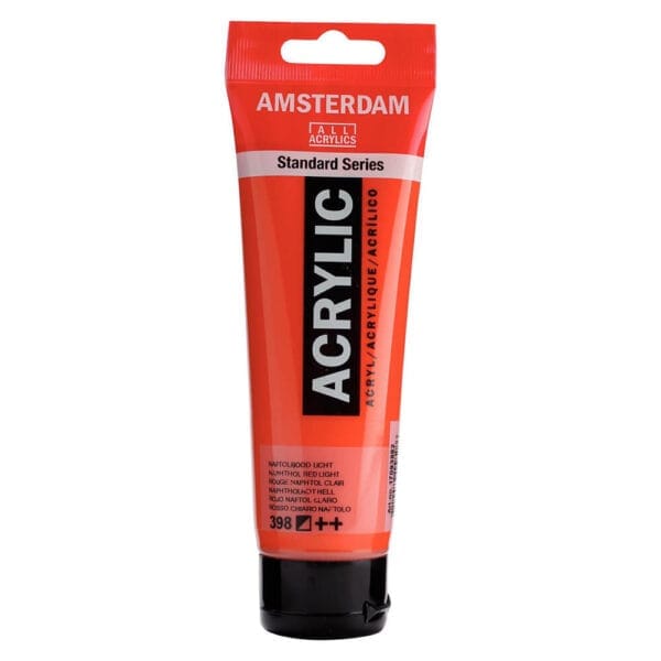 Tube Talens Amsterdam Acrylverf - Naftolrood Licht (398)