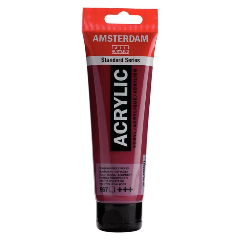 Tube Talens Amsterdam Acrylverf - Permanentroodviolet (567)
