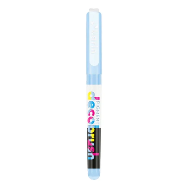 Karin pigment decobrush met dop van de kleur pastel blue (283u)