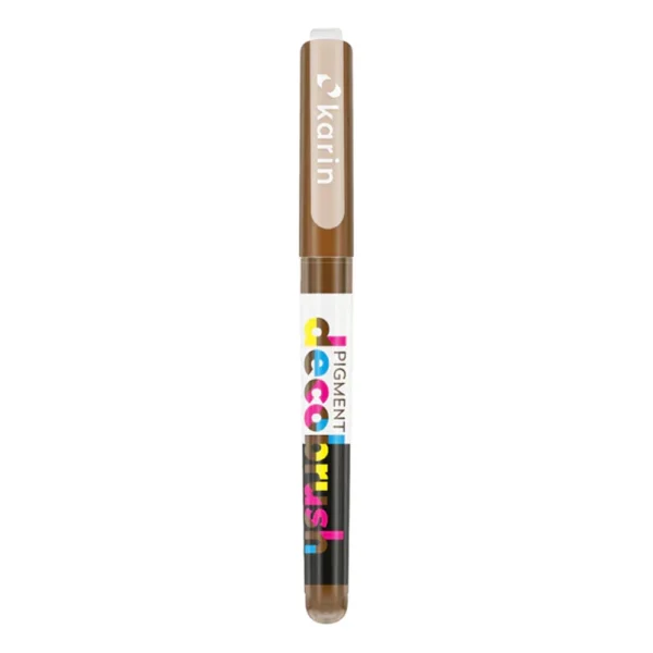 Karin pigment decobrush met dop van de kleur sandstone (725u)