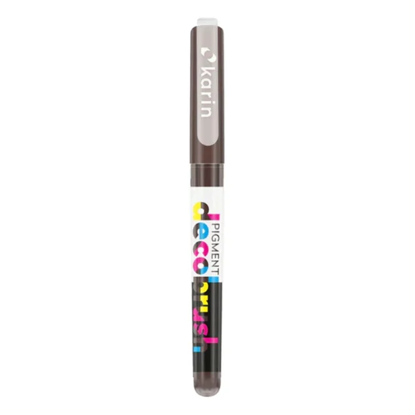 Karin pigment decobrush met dop van de kleur sepia (477u)