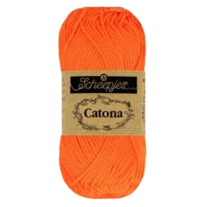 een bol scheepjes catona neon orange kleurnummer 603