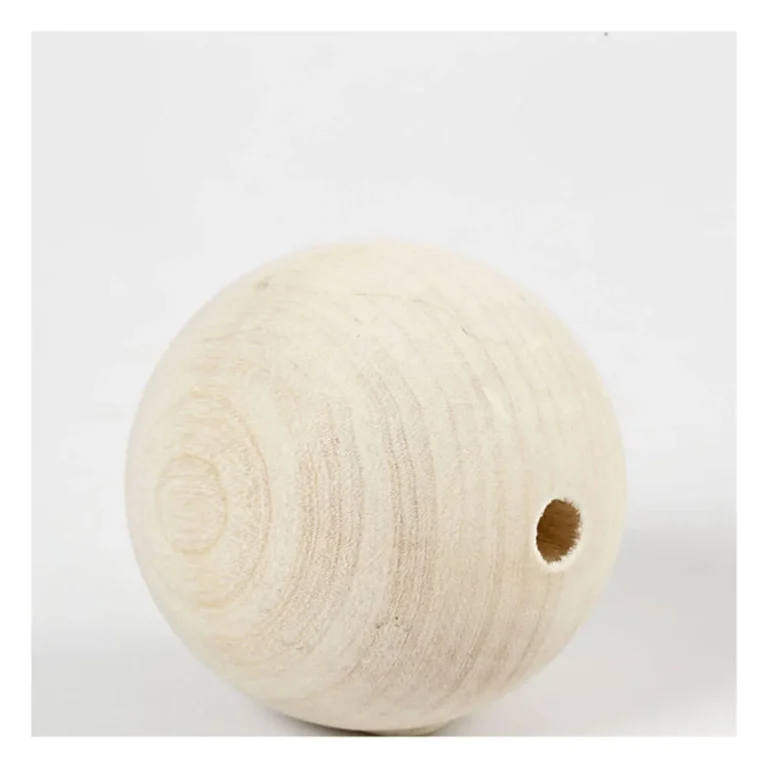 houten kralen 60mm - 3 stuks