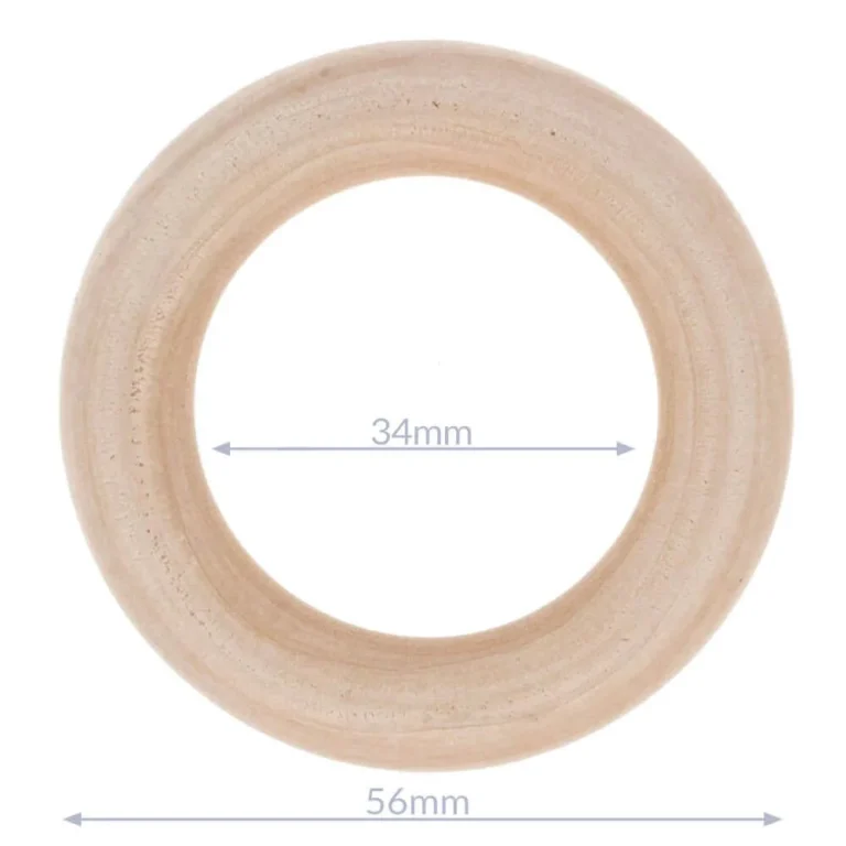 Houten ring 56mm