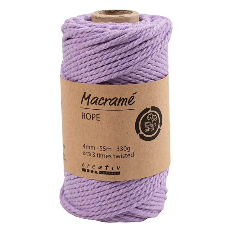 Macramekoord 4mm paars
