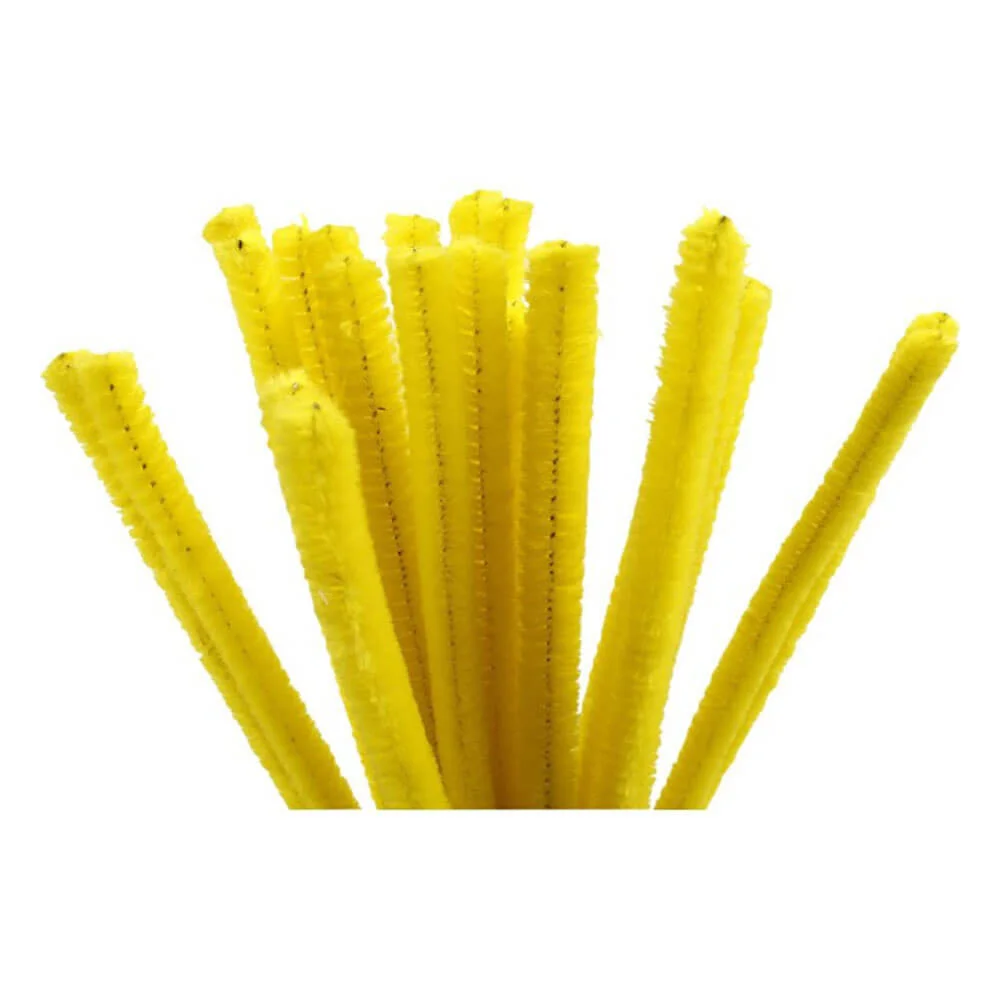chenilledraad-9mm-geel-25-stuks